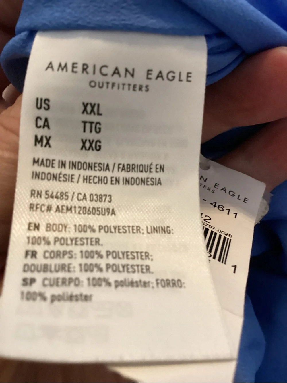 American Eagle Outfitters Maxi skirt with slit-SZ XXL BLUE @14